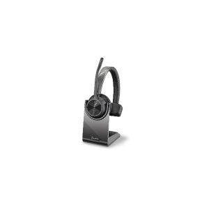 POLY VOYAGER 4310 UC,V4310 C BLUETOOTH HEADSET, USB-C,CHARGE STAND - Black