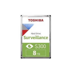 Toshiba 8TB S300 Surveillance HDD - 3.5' SATA Internal Hard Drive Supports up to 64 HD Cameras at a 180TB/Year Workload