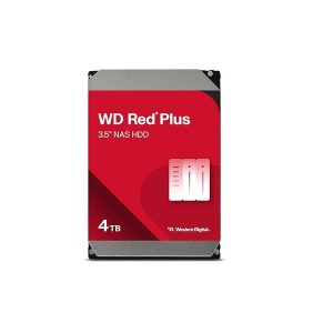 Western Digital 4TB WD Red Plus NAS Internal Hard Drive HDD - 5400 RPM, SATA 6 Gb/s, CMR, 256 MB Cache, 3.5"
