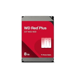 Western Digital 8TB WD Red Plus NAS Internal Hard Drive HDD - 5640 RPM, SATA 6 Gb/s, CMR, 256 MB Cache, 3.5"