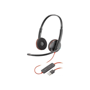 Plantronics - Blackwire 3220 - Wired Dual-Ear (Stereo) Headset With Boom Mic - Usb-A To Connect To Your Pc And/Or Mac