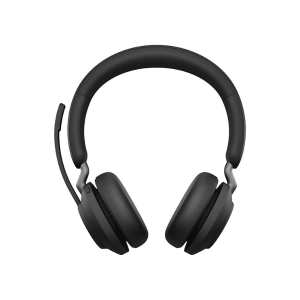 Jabra Evolve2 65 Wireless PC Headset – Noise Cancelling Microsoft Teams Certified Stereo Headphones With Long-Lasting Battery – USB-A Bluetooth Adapter – Black